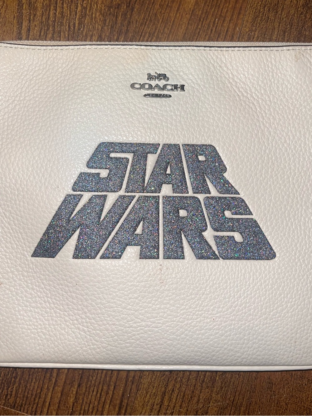 Coach x Star Wars Glitter Gallery Pebbled Leather Purse Wristlet Limited Edition - Picture 4 of 10